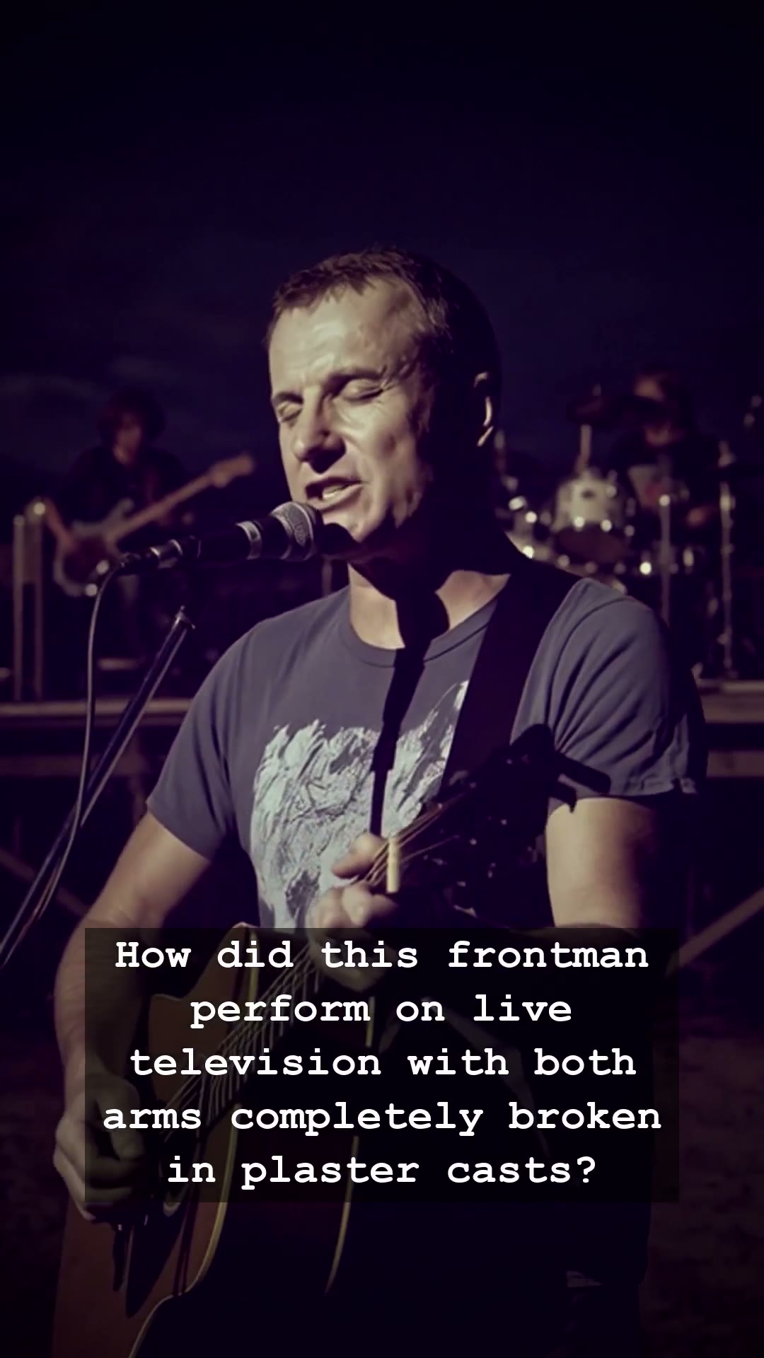 When James Reyne Rocked Countdown With Both Arms In Plaster