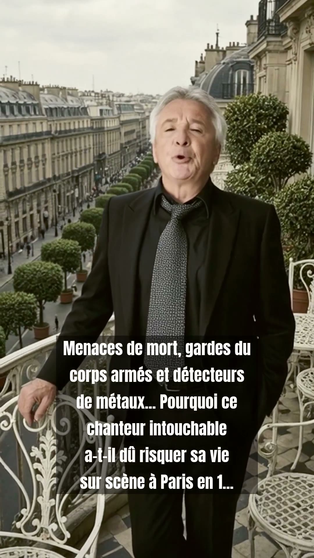 Michel Sardou en 1982 : sous les menaces, une scène sous haute tension