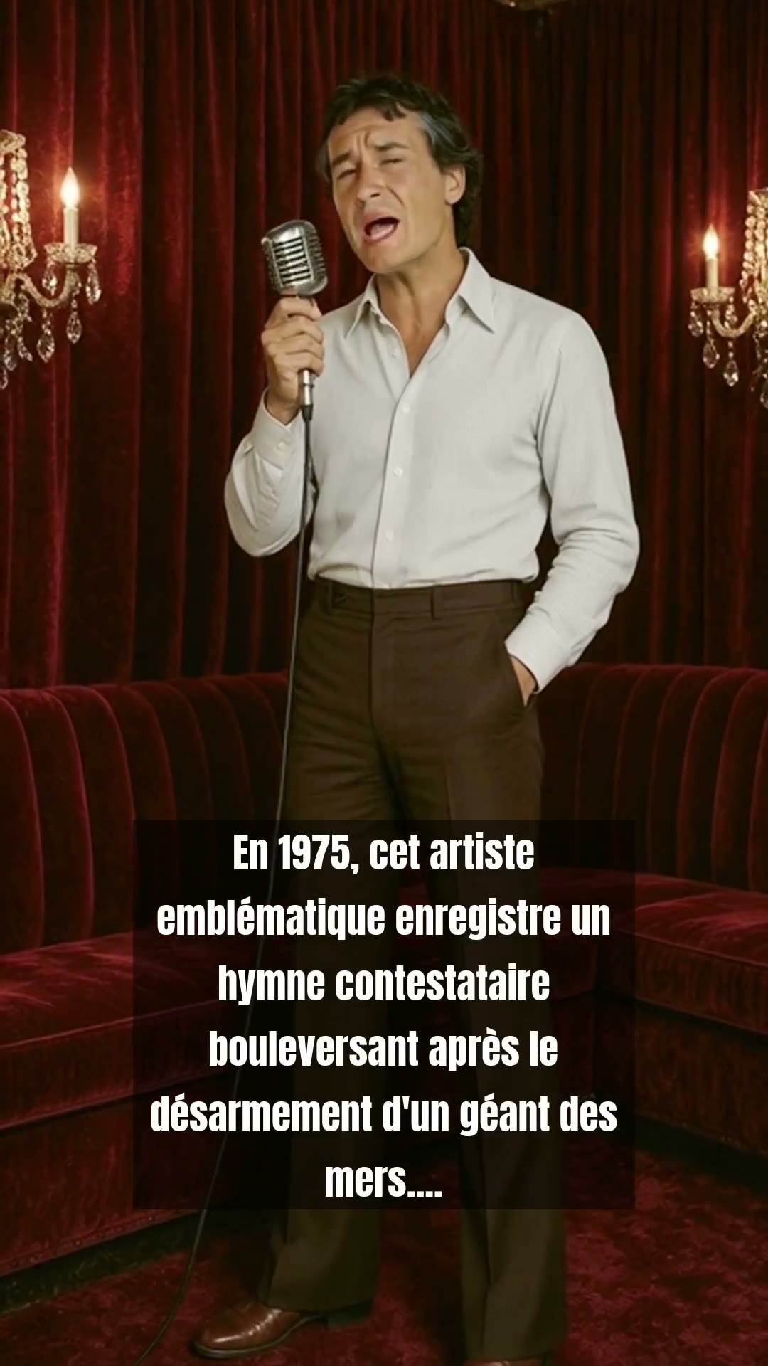 Michel Sardou et le cri de colère qui a secoué l’Olympia en 1975